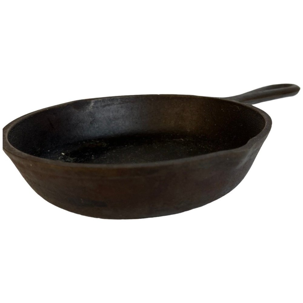 Vintage No 3 Cast Iron Skillet Stove Range With Smoke Ring 6 5/8 Inch BSR ? - Picture 2 of 11